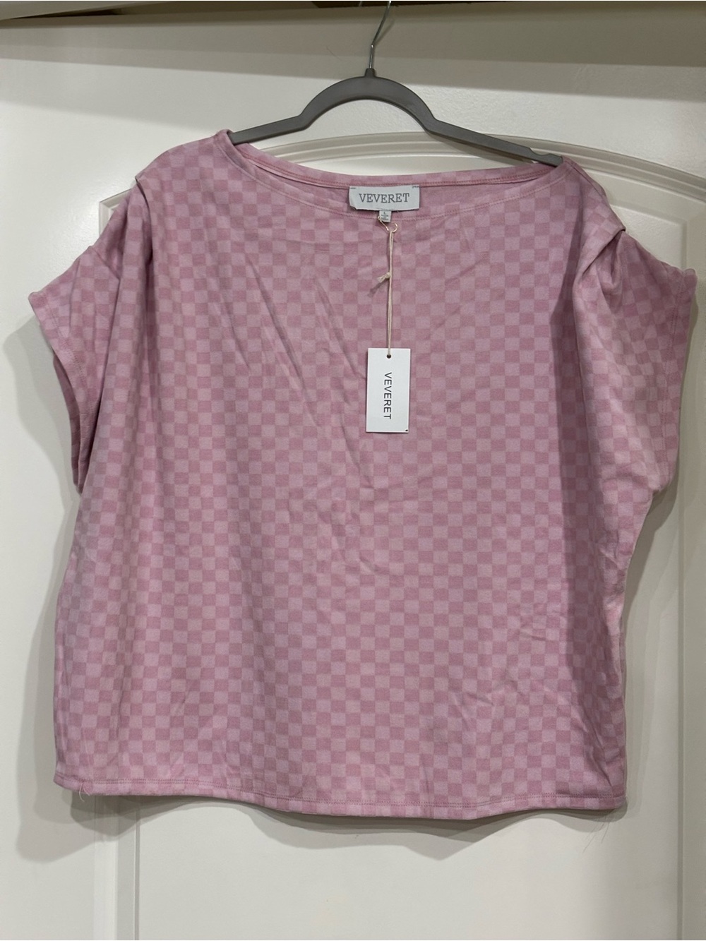 VERVET BY FLYING MONKEY Pink Check Lounge Set - Top & Pants with pockets - Picture 6 of 10